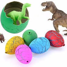 Figuras de acción de dinosaurios para niños, juguetes educativos para incubar huevos de dinosaurio que cultivan agua, mordaza, 6 uds. 2024 - compra barato