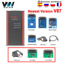 IPROG Pro 2019 Full V87 ECU Programmer Iprog+ IMMO Reset Dashboard Kilometer Airbag Reset Iprog V87 PK DIGIPROG 3 Carprog Full 2024 - buy cheap