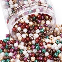 1000pcs/box 4mm Glass Pearl Beads Round Ball Beads Loose Spacer Bead for DIY Bracelet Necklace Jewelry Findings Making Mix Color 2024 - buy cheap