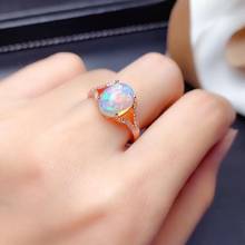 Elegant Gift for Anniversary Most Popular 100% Real Natural Opal Rings 925 Sterling Silver Fine Jewelry For Men or For Woman 2024 - buy cheap
