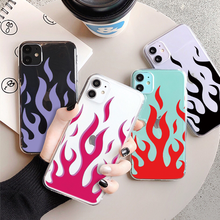 Colorful Art Flame Phone Case For Xiaomi Redmi Note 9 Pro Max 8T 8 7 6 5 9A 9C 7A Mi Note10 A3 9 Lite 9T Poco F2 Pro Cover Clear 2024 - buy cheap