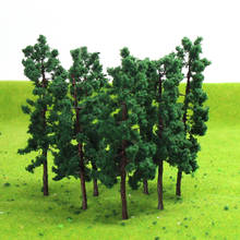 10pcs/20pcs HO Scale Model Trees 1:87 Deep Green Trees Iron Wire Train Layout Set 8.5cm D9035 2024 - buy cheap