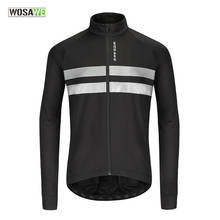 WOSAWE Winter Fleece Cycling Jacket Windproof Waterproof Reflective Long Sleeve Jersey Road Bike Cycling Wear Maillot Ciclismo 2024 - buy cheap