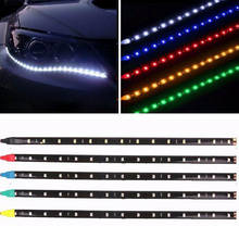 Tira de luces LED impermeables para coche, luz ambiental decorativa, 30CM, 15 SMD, accesorios para coche 2024 - compra barato
