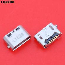 Mini Conector Micro USB para Huawei 4X, Y6, 4A, P8, C8817, max Lite Pro, 5 pines, puerto de carga hembra, cuerno de buey inverso, 10 Uds. 2024 - compra barato