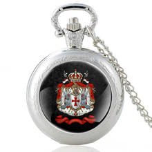 Классические винтажные часы Knights Templar Crown, кварцевые карманные часы для мужчин и женщин, стеклянный купол, брелок, кулон, ожерелье, часы, подарки 2024 - купить недорого