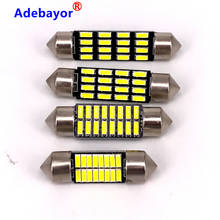 1500pcs 31mm 36mm 39mm 41mm Led 4014 16 SMD white Festoon Dome  C5W Interior Lights Car Auto Interior Luggage Compartment Lights 2024 - buy cheap
