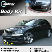 Bumper Lip Deflector Lips For Chrysler Pacifica Front Spoiler Skirt For TopGea Fans to Car View Tuning / Body Kit / Strip 2024 - buy cheap