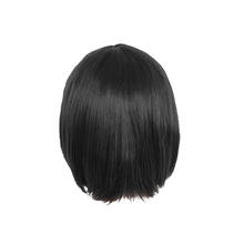 Шелковистые Модные женские короткие черные волосы, парики из натуральных человеческих волос 2024 - купить недорого