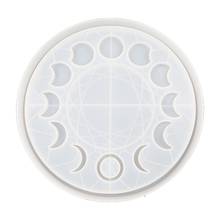 Molde de resina para relógio lua e estrela, forma de ornamento lua, elipse lua, forma de silicone a0nf 2024 - compre barato