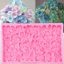 Hydrangea Flower Border Silicone Molds DIY Wedding Cupcake Topper Fondant Cake Decorating Tools Candy Chocolate Gumpaste Moulds 2024 - buy cheap