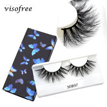 Visofree Eyelashes 3D Mink Lashes Fluffy Soft Wispy Volume Natural long Cross False Eyelashes Eye Lashes Reusable Eyelash Makeup 2024 - buy cheap