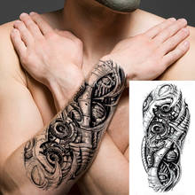 Waterproof Temporary Tattoo Sticker Robot Totem Personality Arm Tatto Stickers Flash Tatoo Fake Tattoos Body Art for Men Women 2024 - buy cheap