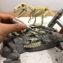 Juguete educativo de excavación de dinosaurios, simulación arqueológica, montaje de bricolaje, tiranosaurio, modelo de esqueleto, juguete para niños 2024 - compra barato