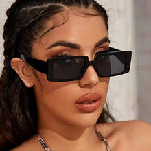Солнцезащитные очки с квадратными линзами UV400 для мужчин и женщин, роскошные брендовые модные цельнокроеные зеркальные очки с плоским верхом и прозрачными красными и черными линзами, 2020 2024 - купить недорого