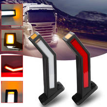 Indicador lateral de luz LED para remolque, marcador de contorno para camión, luces para furgoneta, 12-24V, 2 unidades 2024 - compra barato