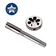 HSS 2pcs Metric Screw hand tap and die Set suit M14 M15 M16 M17 M18 M19 M20X0.5/0.75/1/1.25 Fine thread round dies taps Set 2024 - buy cheap