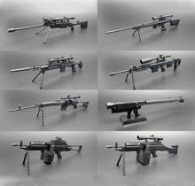 8Pcs 1:6 4D Gun Model Black Soldier Weapon Rocket Launcher Air Defense Missile SVD Sniper Rifle TAC-50 M46 Toy For Action Figure 2024 - buy cheap
