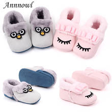 Brand Baby Girls Shoes Winter Warm Soft Toddler First Step Newborn Cartoon Fleece Footwear Infant Baby Boy Shoes for 1 Year Old 2024 - buy cheap