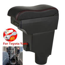 Reposabrazos para TOYOTA Yaris Vitz, caja de reposabrazos para coche, accesorios de coche, caja de almacenamiento central, piezas de reequipamiento con USB 2024 - compra barato