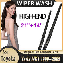 Palheta do limpador de para-brisa do carro, para toyota yaris 1999 ~ 2005 mk1 limpador de janela frontal, acessórios automotivos, 2000 2001 2002 2003 2024 - compre barato