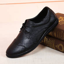 New Oxford Man Casual Shoes Classic Luxury Shoes Designers Genuine Leather Leisure Walk Formal Shoes Lattice Elegant Dress Shoes 2024 - buy cheap