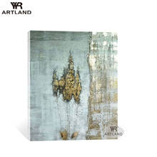 YYR-ARTLAND Gold painting for wall decoration Hand painted abstract oil painting on canvas hanging  pictures for living room 2024 - buy cheap