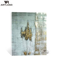 YYR-ARTLAND pintura de ouro para decoração de parede, pintura a óleo abstrata pintada à mão em tela, fotos penduradas para sala de estar 2024 - compre barato