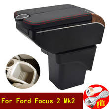 For Ford Focus 2 Mk2 Armrests box 2005-2011 Double doors open 7USB Centre Console Storage Box Arm Rest 2024 - buy cheap