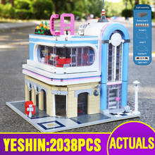 MOULD KING City Streetview Toys Compatible With MOC-32566 Downtown Diner Building Block Bricks Kids Christmas Gift Kids Toys 2024 - buy cheap