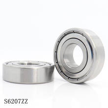 S6207ZZ Bearing 35*72*17 mm ( 2PCS ) ABEC-1 S6207 Z ZZ S 6207 440C Stainless Steel S6207Z Ball Bearings 2024 - купить недорого
