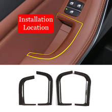 Car Door Storage Box Decorative Frame Trim 4 Pcs Carbon Fiber  ABS Chrome For BMW X5 G05 2019 Car Accessories 2024 - buy cheap
