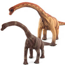 Большой динозавр Юрского периода, имитация игрушки, Брахиозавр, мягкие ПВХ фигурки, ручная роспись, модель животного, коллекция игрушек для ... 2024 - купить недорого