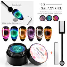 MEET ACROSS 5ml 9D Galaxy Cat Eye Nail Gel Chameleon Semi Permanent Manicure Gel Lacquer Magnetic Soak Off UV/LED Nail Varnish 2024 - buy cheap