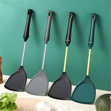 Silicone Turner Spatula Heat Resistant Rubber Kitchen Spatula Non-stick frying spoon soup spoon Kitchen Accessories 2024 - buy cheap