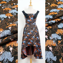 Siiboo Европейский стиль металлик цветочный жаккардовая ткань с узором женское платье-брюки Tejido жаккард sp6228 2024 - купить недорого