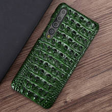 Genuine Leather Back Case For Xiaomi 10 9 Pro Fran-bd Ultraslim 3d Crocodile Skin Hard Cover Cases For Redmi K20 30 Note 7 8 9 2024 - buy cheap