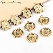 10PCS, Fashion Charms Pendants DIY Jewelry Making Gold Color Letter Pendants for Necklace Jewelry Findings Supplies 2024 - buy cheap