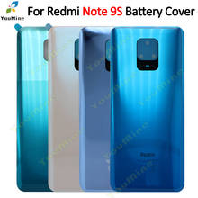 Capa traseira de vidro para xiaomi redmi, capa de bateria para redmi note 9s, capa de vidro para redmi note 9s 2024 - compre barato