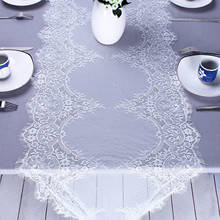Toalha de mesa moderna de renda, decoração de mesa branca para casamento e festas de ano novo 2024 - compre barato
