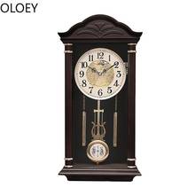 Vintage Large Wall Clock Retro Silent Shabby Chic Pendulum Clock Living Room Bedroom Creative Wall Watch Wall Clocks Home Decor 2024 - buy cheap