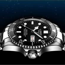 200m Waterproof Sport Watch Automatic LOREO Mens Watches Top Brand Luxury Sapphire Calendar Week Luminous Full Steel Diver Watch 2024 - buy cheap
