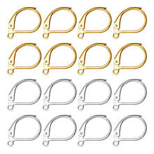 20pcs/lot 15x10mm Gold Silver Color French Lever Earring Hooks Wire Settings Base Hoops Earrings For DIY Findings Jewelry Making 2024 - buy cheap