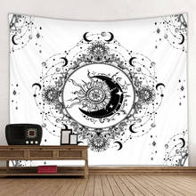 Tapeçaria de tarô de pendurar na parede, tapeçaria de astrologia, tapete de praia, mandalay, hippie, mandala, magia, plano de fundo, pano de decoração 2024 - compre barato