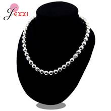 New Design!!Wholesale 925 Sterling Silver Necklace & Pendant Fashion Jewelry Accessories 8M Beads Ball Sterling Silver Necklaces 2024 - buy cheap