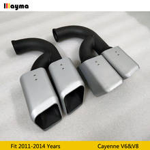 1 пара, глушители из нержавеющей стали для Porsche Cayenne V6 V8 2011 2012 2013 2014 Cayenne S GTS 2024 - купить недорого