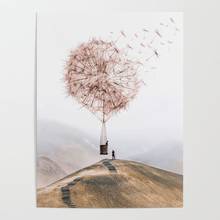 Beautiful Dandelion Basket Fly Sky Picture Home Decor Modular Canvas Painting Modern Printed Poster Wall Art Living Room Frame 2024 - buy cheap