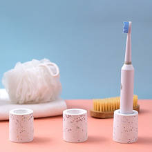 Mini suporte de escova de dentes elétrica, suporte de escova de dentes para banheiro, organizador de armazenamento, copo absorvente de água 2024 - compre barato