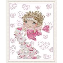 Little Angel of Love Counted Printed On Canvas 11CT 14CT Patterns Counted Cross Stitch Kits Embroider Kits DIY Needlework Sets 2024 - buy cheap