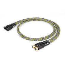 Hi-Fi XLR балансный кабель Hi-End с золотым покрытием 3-контактный 2 зарядный кабель с разъемом папа 2 XLR аудио кабель 2024 - купить недорого